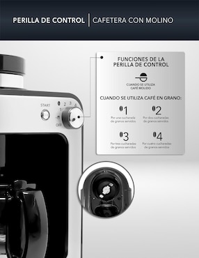 Cafetera con molino Rca RC-CAF4