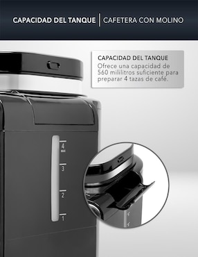 Cafetera con molino Rca RC-CAF4