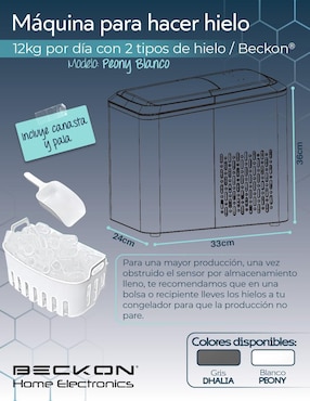 Máquina de hielo beckon ice machine automática