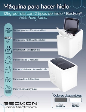 Máquina de hielo beckon ice machine automática