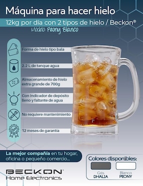 Máquina de hielo beckon ice machine automática