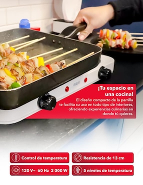Parrilla eléctrica Rca RC2000A de lámina