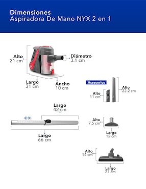 Aspiradora de mano Rca rc-a1 600 ml