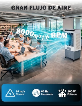 Aire acondicionado portátil Skycare Enfriador Evaporativo 55L Frío