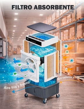 Aire acondicionado portátil Skycare Enfriador Evaporativo 55L Frío