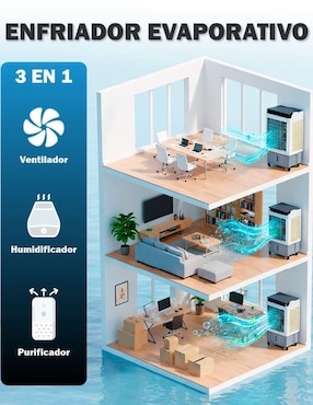 Aire acondicionado portátil Skycare Enfriador Evaporativo 55L Frío