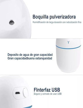 Humidificador y purificador Op Cilíndrico 260 ml
