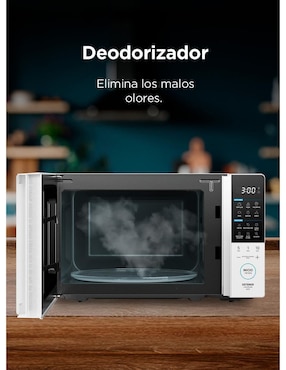 Horno de microondas convencional Midea modelo MMDT07S2WB 0.7 pies cúbicos
