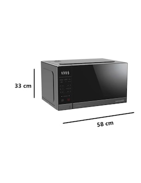 Horno de microondas convencional Hisense modelo HMMG3010DSG 1.1 pies cúbicos