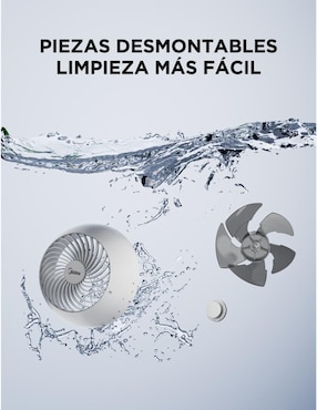 Ventilador de mesa Midea con control remoto 5 velocidades
