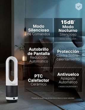 Ventilador 2 en 1 Esquimal con control remoto 8 velocidades