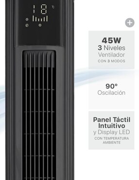 Ventilador 2 en 1 Esquimal con control remoto 8 velocidades