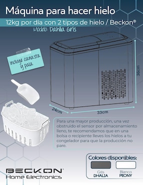 Máquina de hielo Beckon Dahlia