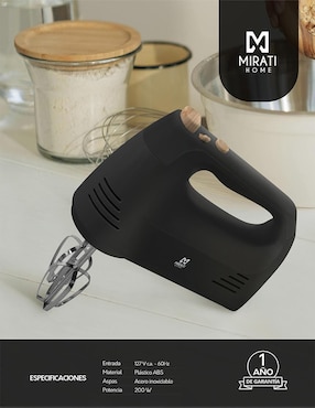 Batidora manual Mirati Home 5 velocidades + 1 turbo Mbb01N