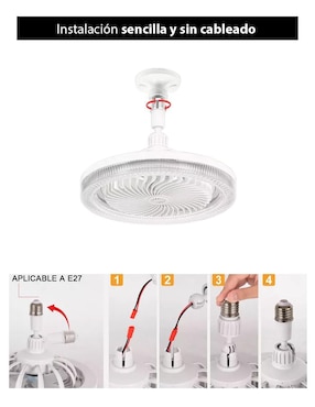 Ventilador de techo Dosyu Technology con control remoto 3 velocidades