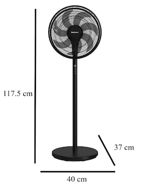 Ventilador de pedestal Bestherm 3 velocidades