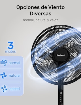 Ventilador de pedestal Bestherm 3 velocidades