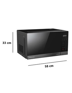 Horno de microondas convencional Hisense modelo HMMS3411BMV 1.4 pies cúbicos