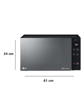 Horno de microondas con grill Lg modelo MS1536GIR 1.5 pies cúbicos