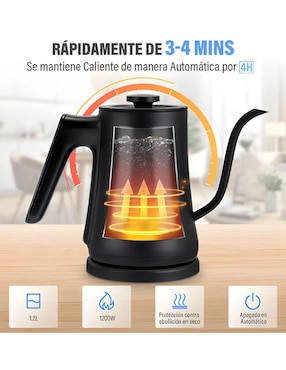 Tetera eléctrica Sangkee de acero inoxidable