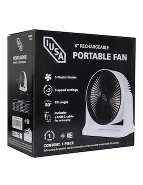 Mini ventilador Iusa 3 velocidades