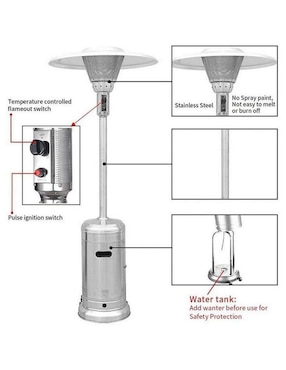 Calefactor torre de gas Ventdepot