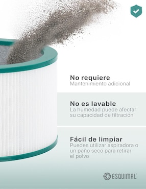 Filtro plisado purificador Esquimal 3 en 1 Aero 1200