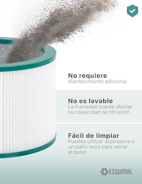 Filtro plisado purificador Esquimal 3 en 1 Aero 1400