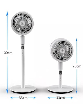 Ventilador de pedestal Cm Top con control remoto 12 velocidades
