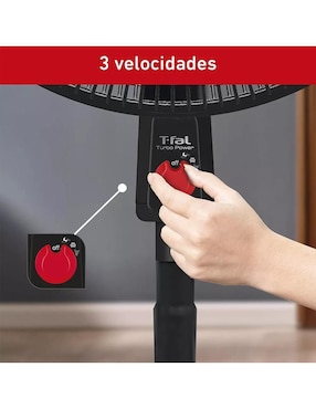 Ventilador de pedestal T-Fal 3 velocidades