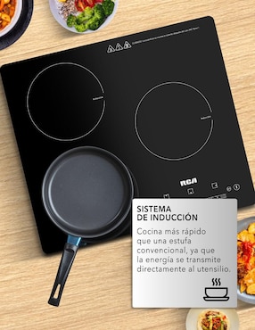 Parrilla de inducción Rca RC-12A6 de cristal templado