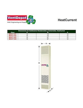 Calefactor de pared eléctrico Ventdepot