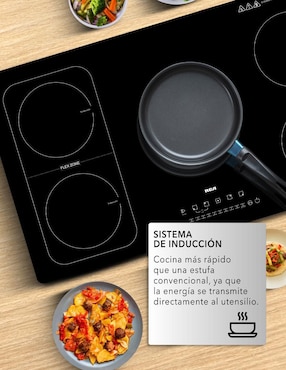 Parrilla de inducción Rca RC-12A15 de cristal templado