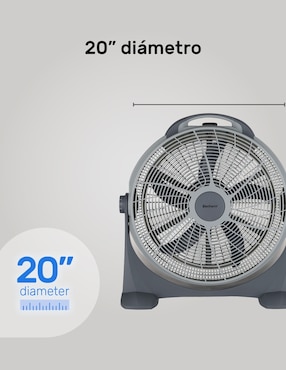 Ventilador de piso Bestherm 3 velocidades