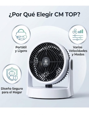 Ventilador de mesa Cm Top 3 velocidades