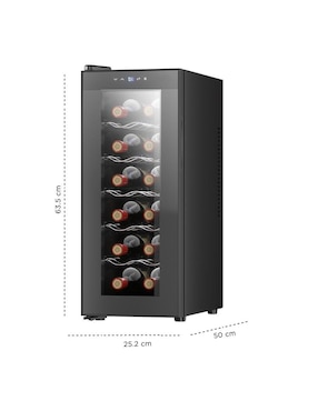 Enfriador de vinos Nuur Termoeléctrica Merkatari capacidad 12 botellas