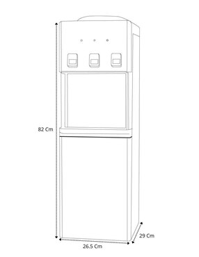 Dispensador de agua eléctrico Bluelander CBHH-0800