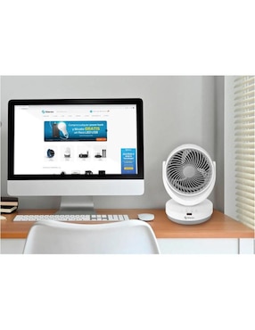 Ventilador de escritorio Steren con control remoto 3 velocidades