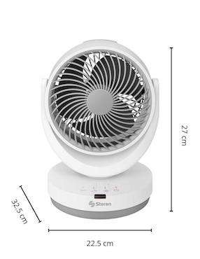 Ventilador de escritorio Steren con control remoto 3 velocidades