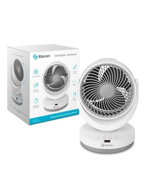 Ventilador de escritorio Steren con control remoto 3 velocidades