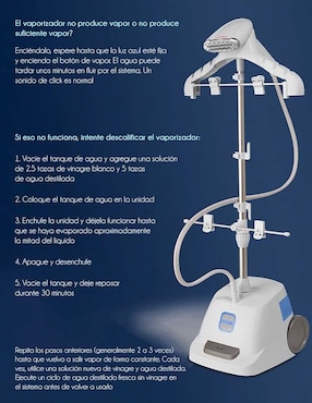 Central de vapor Conair GS121 suela antiadherente