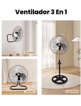 Set ventilador de piso Begonia 3 velocidades
