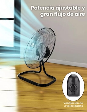 Set ventilador de piso Begonia 3 velocidades