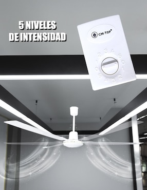 Ventilador de techo Cm Top con control remoto 5 velocidades