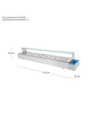 Vaporera Eléctrica Gutstark MKZ-BUFE6ELEINOX