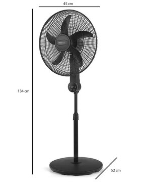 Ventilador de pedestal Omnibreeze con control remoto 4 velocidades