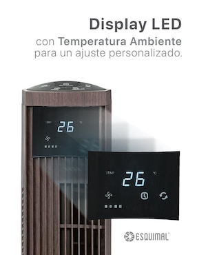 Ventilador de torre Esquimal con control remoto 3 velocidades