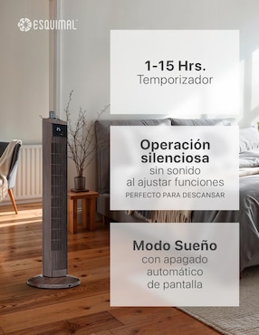 Ventilador de torre Esquimal con control remoto 3 velocidades