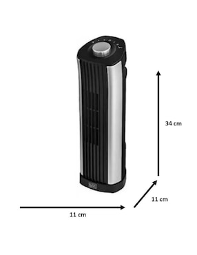 Ventilador de torre Black + Decker 3 velocidades