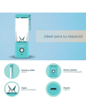 Licuadora Blendjet BLENDJET2MT 1 velocidad